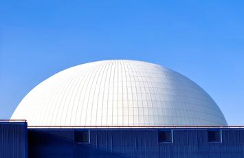 electric central with blue sky background